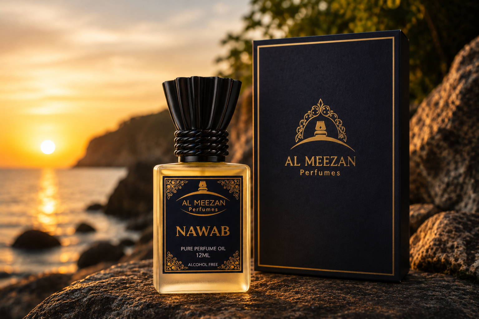 Al Meezan Nawab Attar – Premium Long Lasting Alcohol Free Perfume Oil | 10 ML
